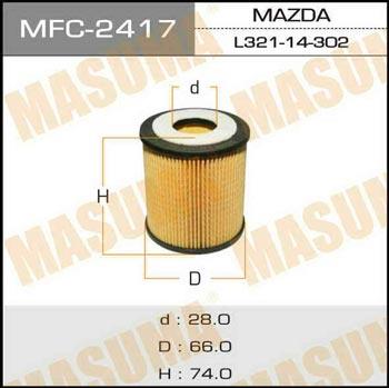 Masuma MFC-2417 Фільтр масляний MFC2417: Купити в Україні - Добра ціна на EXIST.UA!