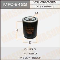 Masuma MFC-E422 Фільтр масляний MFCE422: Купити в Україні - Добра ціна на EXIST.UA!