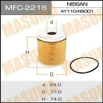 Masuma MFC-2216 Фільтр масляний MFC2216: Купити в Україні - Добра ціна на EXIST.UA!