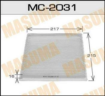 Masuma MC-2031 Фільтр салону MC2031: Купити в Україні - Добра ціна на EXIST.UA!
