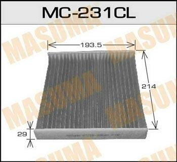 Masuma MC-231CL Фільтр салону MC231CL: Купити в Україні - Добра ціна на EXIST.UA!