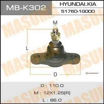 Masuma MB-K302 Опора кульова MBK302: Купити в Україні - Добра ціна на EXIST.UA!