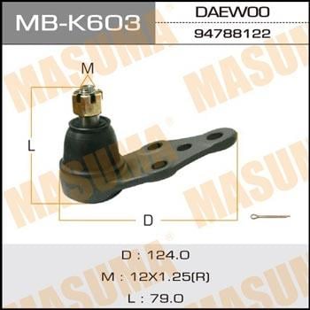 Masuma MB-K603 Опора кульова MBK603: Купити в Україні - Добра ціна на EXIST.UA!