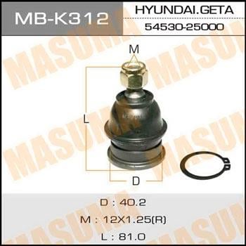 Masuma MB-K312 Опора кульова MBK312: Купити в Україні - Добра ціна на EXIST.UA!