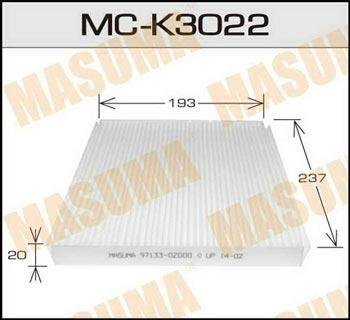 Masuma MC-K3022 Фільтр салону MCK3022: Приваблива ціна - Купити в Україні на EXIST.UA!