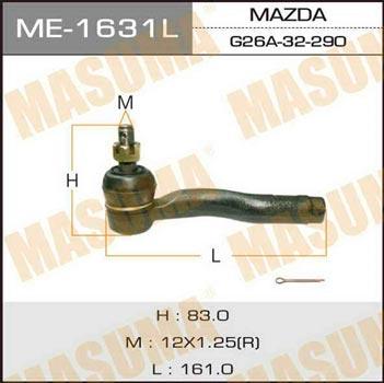 Masuma ME-1631L Наконечник рульової тяги лівий ME1631L: Купити в Україні - Добра ціна на EXIST.UA!
