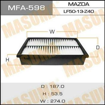 Masuma MFA-598 Повітряний фільтр MFA598: Купити в Україні - Добра ціна на EXIST.UA!