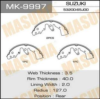 Masuma MK-9997 Колодки гальмівні барабанні, комплект MK9997: Купити в Україні - Добра ціна на EXIST.UA!