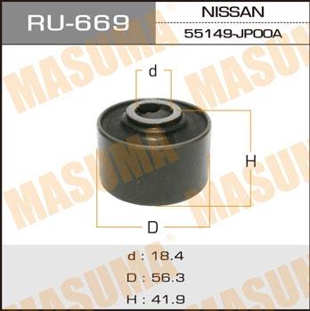 Masuma RU-669 Сайлентблок важеля RU669: Купити в Україні - Добра ціна на EXIST.UA!