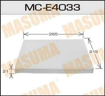 Masuma MC-E4033 Фільтр салону MCE4033: Купити в Україні - Добра ціна на EXIST.UA!