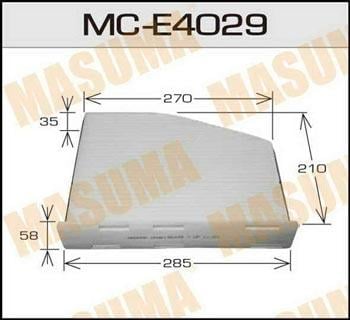 Masuma MC-E4029 Фільтр салону MCE4029: Купити в Україні - Добра ціна на EXIST.UA!