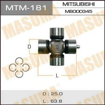 Masuma MTM-181 Хрестовина валу карданного MTM181: Купити в Україні - Добра ціна на EXIST.UA!