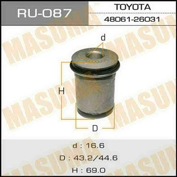 Masuma RU-087 Сайлентблок переднього нижнього важеля RU087: Купити в Україні - Добра ціна на EXIST.UA!