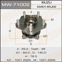 Masuma MW-71002 Маточина колеса MW71002: Купити в Україні - Добра ціна на EXIST.UA!