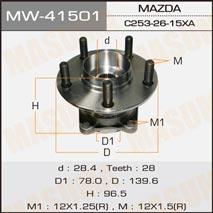 Masuma MW-41501 Маточина колеса задня MW41501: Приваблива ціна - Купити в Україні на EXIST.UA!