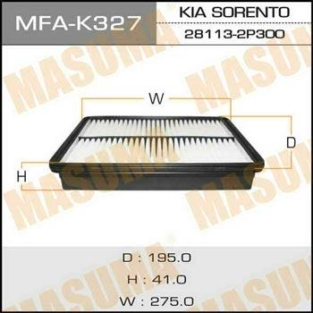 Masuma MFA-K327 Повітряний фільтр MFAK327: Купити в Україні - Добра ціна на EXIST.UA!