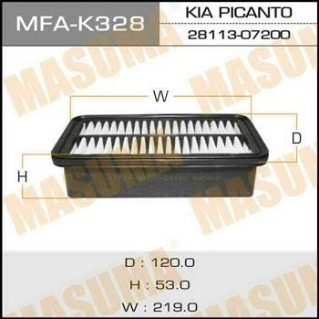 Masuma MFA-K328 Повітряний фільтр MFAK328: Купити в Україні - Добра ціна на EXIST.UA!