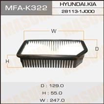 Masuma MFA-K322 Повітряний фільтр MFAK322: Купити в Україні - Добра ціна на EXIST.UA!