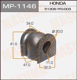 Masuma MP-1146 Втулка стабілізатора переднього MP1146: Купити в Україні - Добра ціна на EXIST.UA!