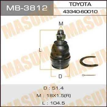 Masuma MB-3812 Опора кульова MB3812: Купити в Україні - Добра ціна на EXIST.UA!