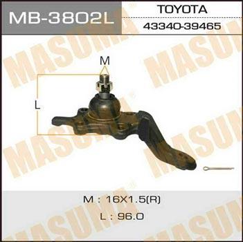 Masuma MB-3802L Опора кульова MB3802L: Купити в Україні - Добра ціна на EXIST.UA!