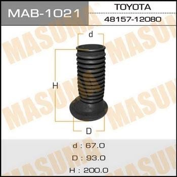 Masuma MAB-1021 Пильник амортизатора MAB1021: Приваблива ціна - Купити в Україні на EXIST.UA!