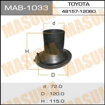 Masuma MAB-1033 Пильник амортизатора MAB1033: Купити в Україні - Добра ціна на EXIST.UA!