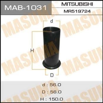 Masuma MAB-1031 Пильник амортизатора MAB1031: Приваблива ціна - Купити в Україні на EXIST.UA!