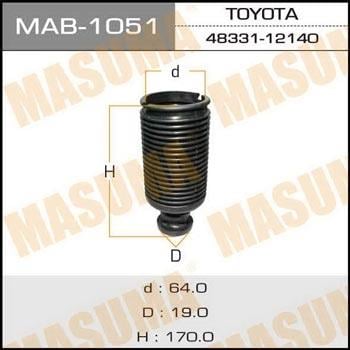Masuma MAB-1051 Пильник і відбійник на 1 амортизатор MAB1051: Приваблива ціна - Купити в Україні на EXIST.UA!