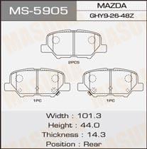 Masuma MS-5905 Колодки гальмівні барабанні, комплект MS5905: Купити в Україні - Добра ціна на EXIST.UA!
