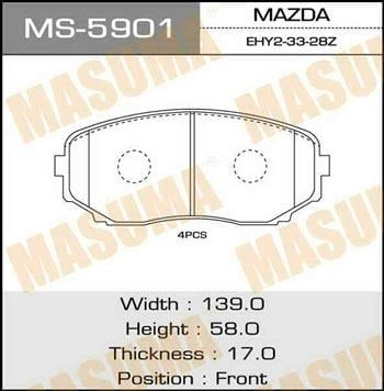 Masuma MS-5901 Колодки гальмівні барабанні, комплект MS5901: Купити в Україні - Добра ціна на EXIST.UA!