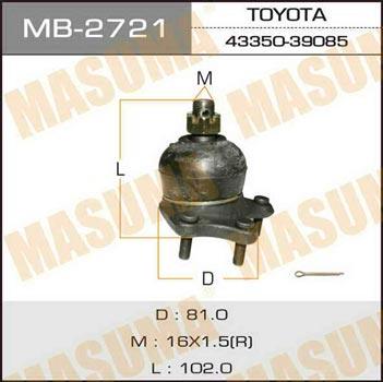 Masuma MB-2721 Опора кульова MB2721: Купити в Україні - Добра ціна на EXIST.UA!