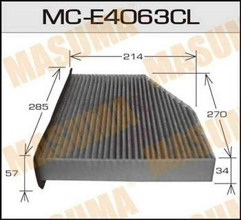 Masuma MC-E4063CL Фільтр салону MCE4063CL: Купити в Україні - Добра ціна на EXIST.UA!