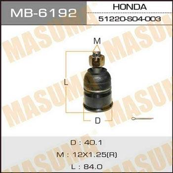 Masuma MB-6192 Опора кульова MB6192: Купити в Україні - Добра ціна на EXIST.UA!