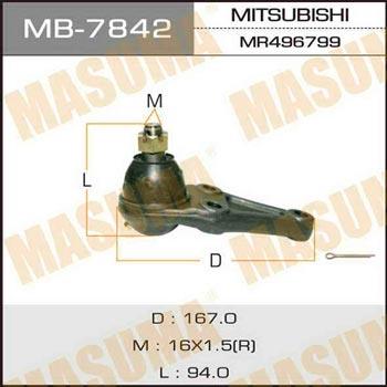 Masuma MB-7842 Опора кульова MB7842: Купити в Україні - Добра ціна на EXIST.UA!