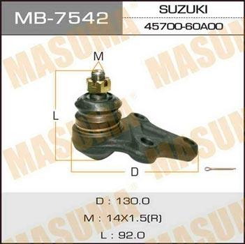 Masuma MB-7542 Опора кульова MB7542: Купити в Україні - Добра ціна на EXIST.UA!