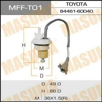 Masuma MFF-T01 Датчик засміченості фільтра паливного MFFT01: Приваблива ціна - Купити в Україні на EXIST.UA!
