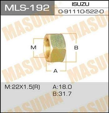 Masuma MLS-192 Гайка MLS192: Купити в Україні - Добра ціна на EXIST.UA!