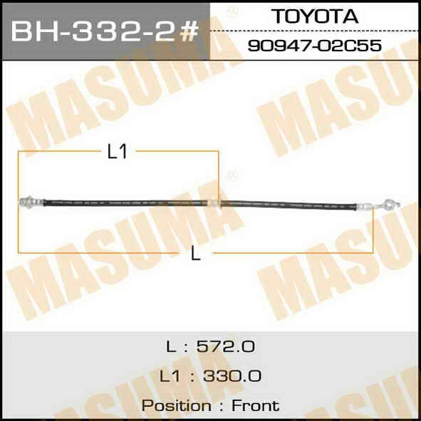 BH3322 Masuma Тормозной шланг