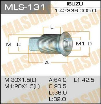 Masuma MLS-131 Футорка колісна MLS131: Купити в Україні - Добра ціна на EXIST.UA!