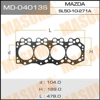 Masuma MD-04013S Прокладка ГБЦ MD04013S: Купити в Україні - Добра ціна на EXIST.UA!
