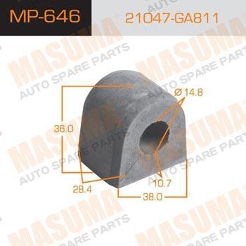 Masuma MP-646 Втулка стабілізатора заднього MP646: Купити в Україні - Добра ціна на EXIST.UA!