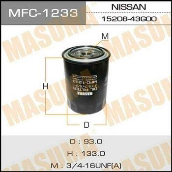 Masuma MFC-1233 Фільтр масляний MFC1233: Купити в Україні - Добра ціна на EXIST.UA!