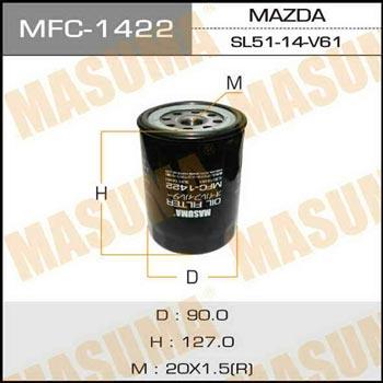 Masuma MFC-1422 Фільтр масляний MFC1422: Купити в Україні - Добра ціна на EXIST.UA!