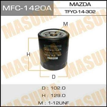 Masuma MFC-1420 Фільтр масляний MFC1420: Купити в Україні - Добра ціна на EXIST.UA!