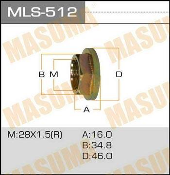 Masuma MLS-512 Гайка MLS512: Купити в Україні - Добра ціна на EXIST.UA!