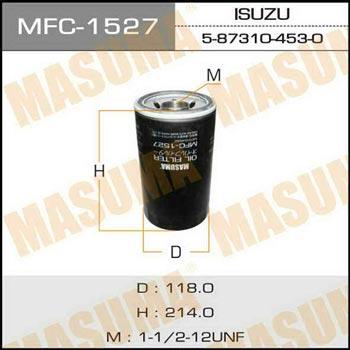 Masuma MFC-1527 Фільтр масляний MFC1527: Купити в Україні - Добра ціна на EXIST.UA!