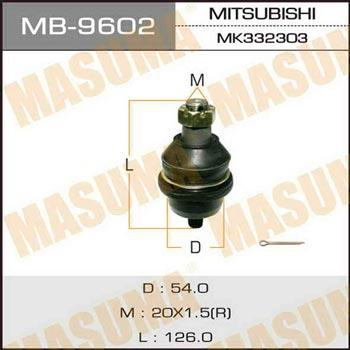 Masuma MB-9602 Опора кульова MB9602: Купити в Україні - Добра ціна на EXIST.UA!