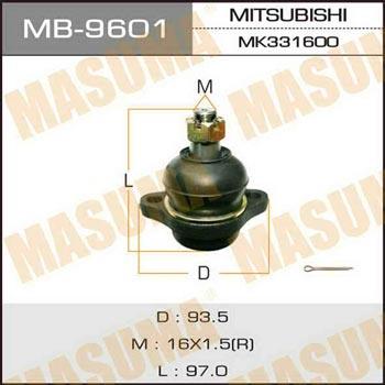 Masuma MB-9601 Опора кульова MB9601: Купити в Україні - Добра ціна на EXIST.UA!