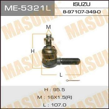 ME5321L Masuma Наконечник рулевой тяги левый